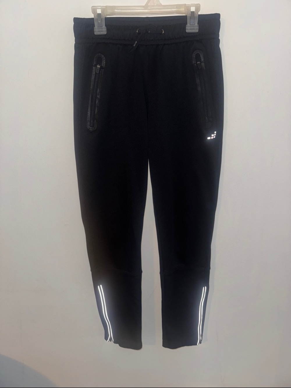 BCG Woman’s Black Reflective Athletic Jogger Pants
